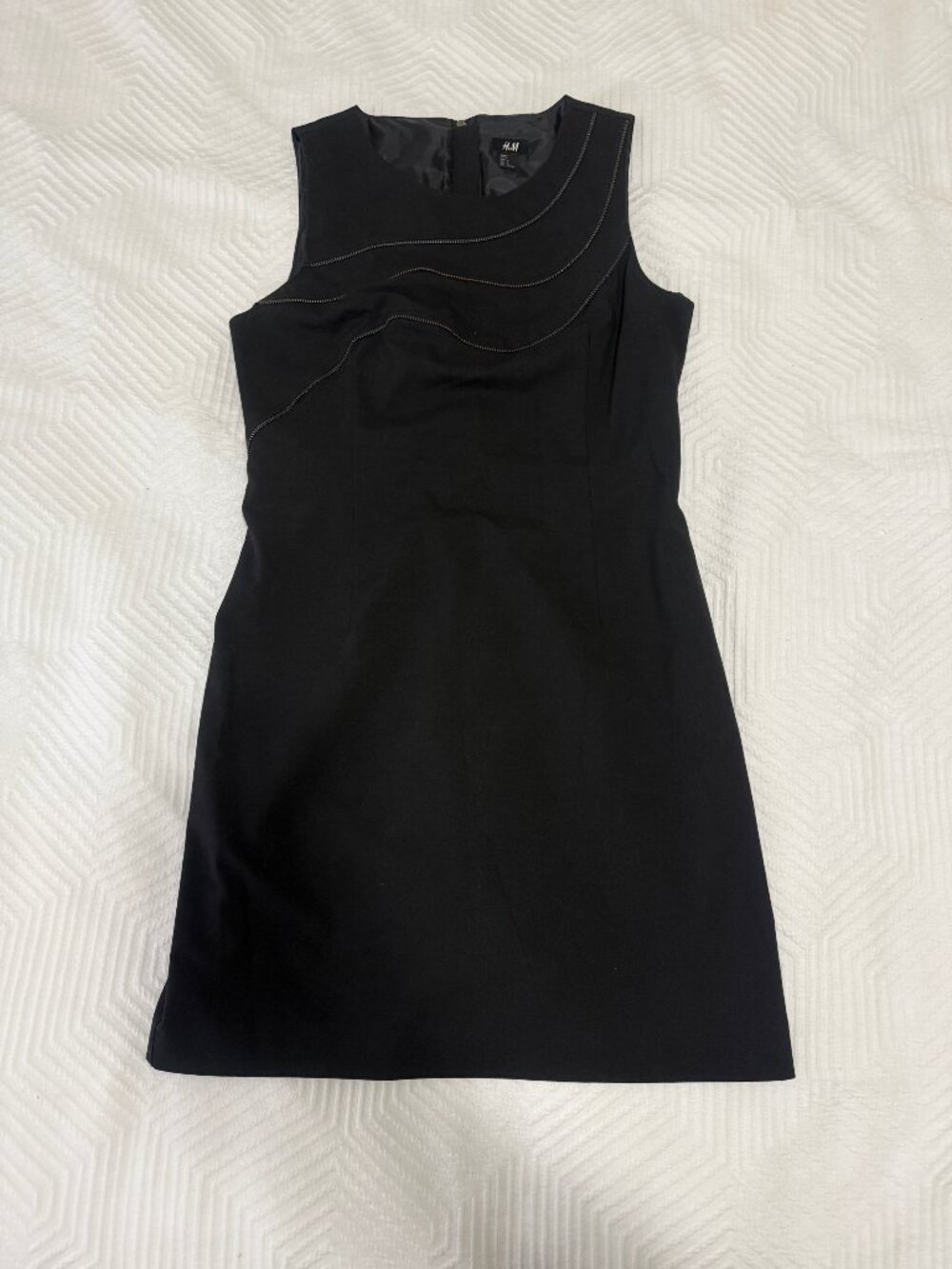H&M Black Dress with Zipper Detail